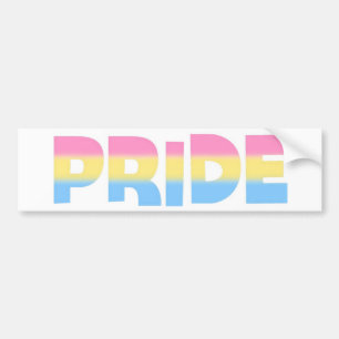 Autocollant De Voiture Fierté Pansexual/Omnisexual
