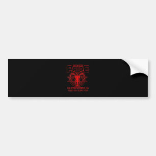Autocollant De Voiture Fierté satanique Satanisme Pagan Goat Satan