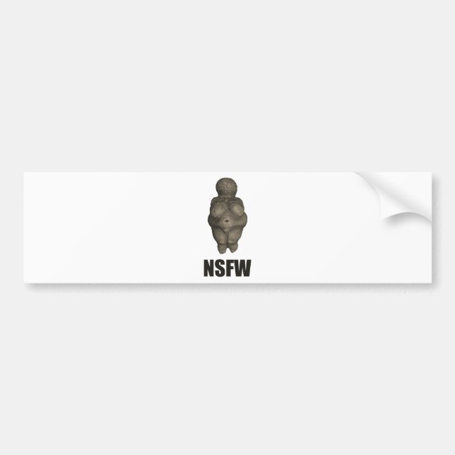 Autocollant De Voiture Figurine préhistorique de NSFW Vénus (Devant)