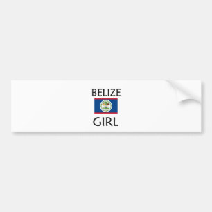AUTOCOLLANT DE VOITURE FILLE DE BELIZE