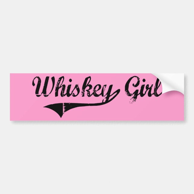 Autocollant De Voiture Fille de whiskey (Devant)