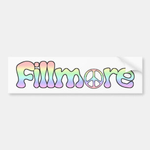 Autocollant De Voiture Fillmore California Peace