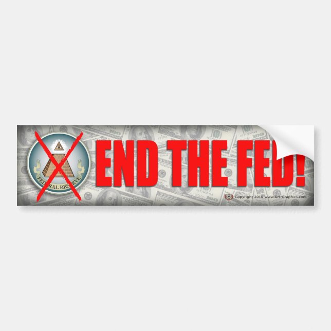 Autocollant De Voiture Finissez le Fed Bumpersticker (Devant)