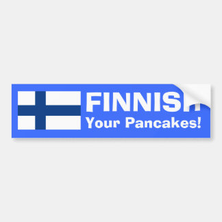 Autocollant De Voiture FINLANDAIS vos crêpes !