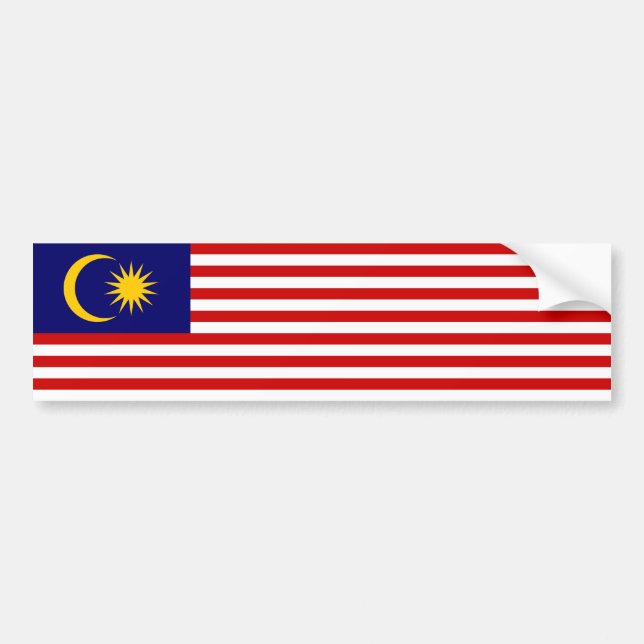 Autocollant De Voiture Flag malaisien (Devant)
