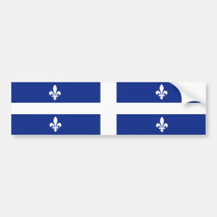 Autocollant De Voiture Flag of Quebec