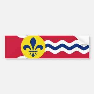 Autocollant De Voiture Flag of St. Louis, Missouri