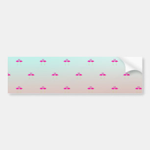 Autocollant De Voiture Flamants roses adorables amoureux