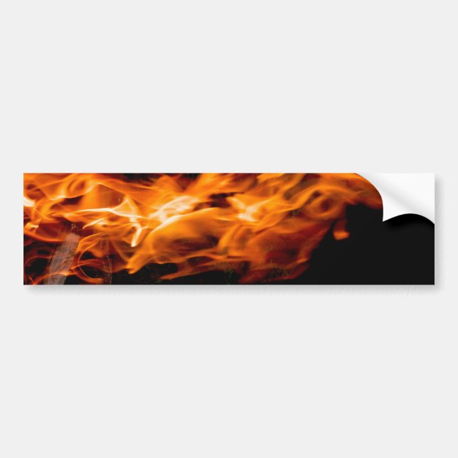 Autocollant De Voiture Flamme orange (Devant)