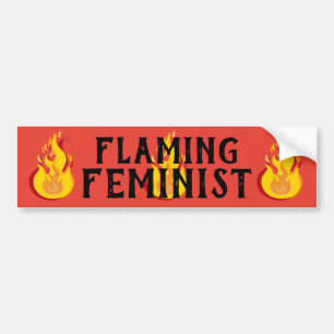 Autocollant De Voiture Flammes féministes flamboyantes RBG Flames 20