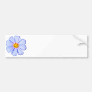 Autocollant De Voiture Fleur bleue - modèle customisé de marguerites de