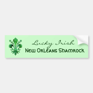 Autocollant De Voiture Fleur chanceux de lis de St Patrick