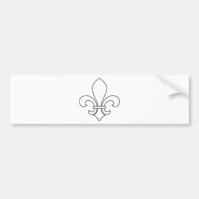 Autocollant De Voiture Fleur-De-lis (Devant)