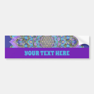 Autocollant De Voiture Fleur De Vie - Mandala India Style 2