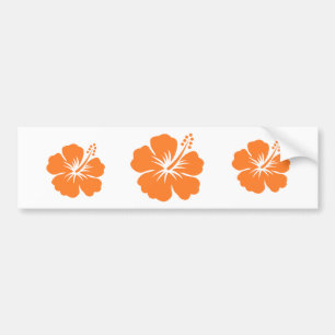 Autocollant De Voiture Fleur orange de ketmie