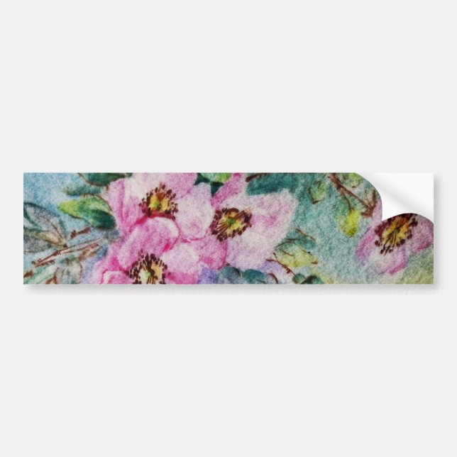 Autocollant De Voiture Fleurs (Devant)