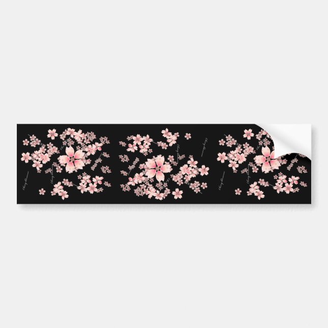 Autocollant De Voiture Fleurs de cerisier (Devant)