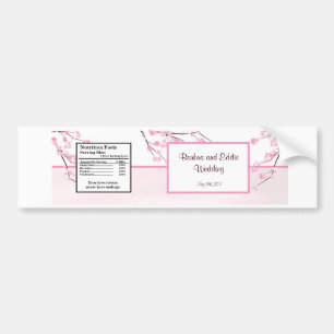 Autocollant De Voiture Fleurs de cerisier de rose d'étiquette de