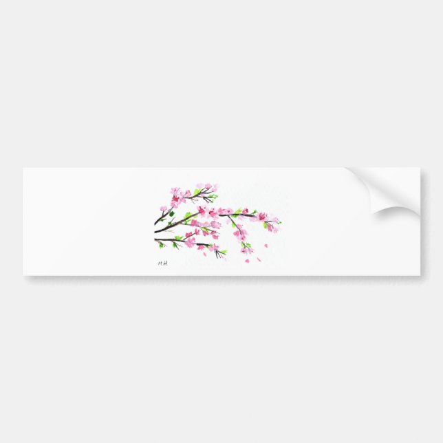 Autocollant De Voiture Fleurs de cerisiers (Devant)