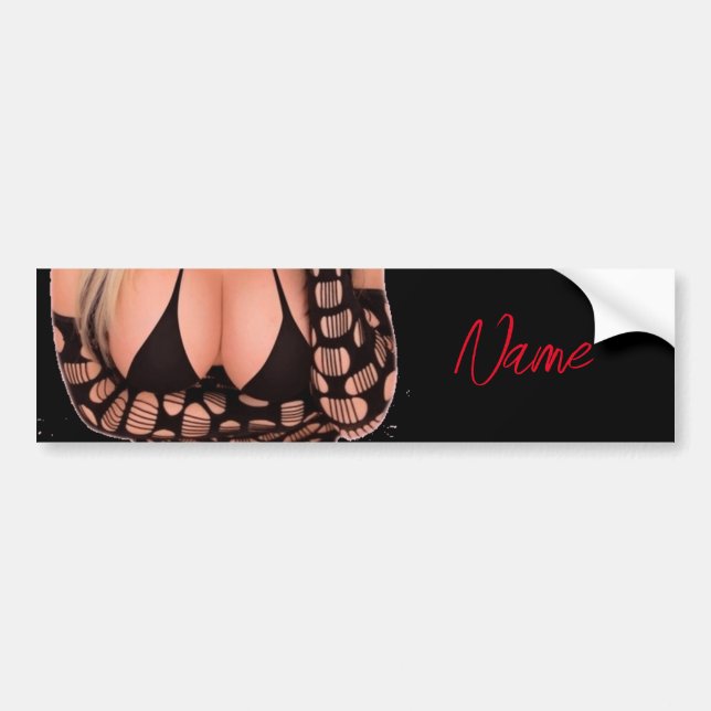 Autocollant De Voiture Flirty blonde Thunder_Cove (Devant)