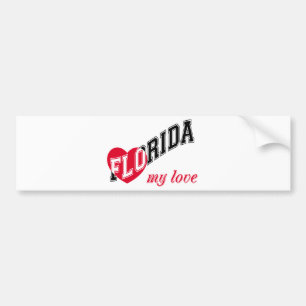 Autocollant De Voiture Floride mon amour