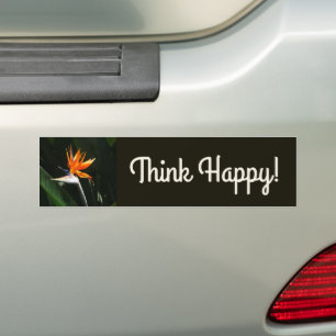 Autocollant De Voiture Flower tropical orange paradise