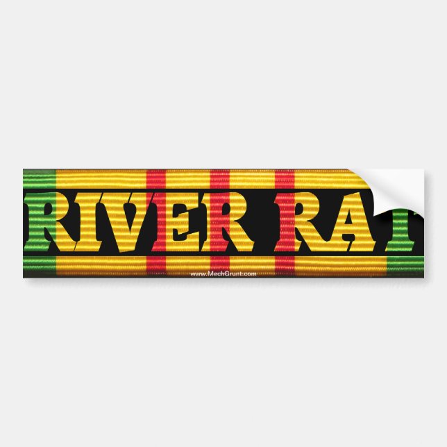Autocollant De Voiture FNI riveraines. Rat VSM de rivière (Devant)