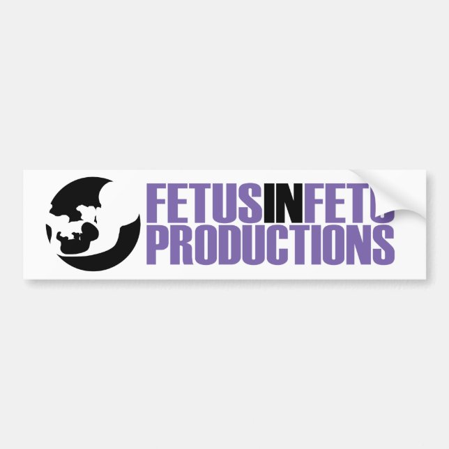 Autocollant De Voiture Foetus dans l'adhésif pour pare-chocs 2 de Fetu (Devant)