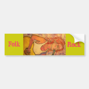Autocollant De Voiture folk rock girl