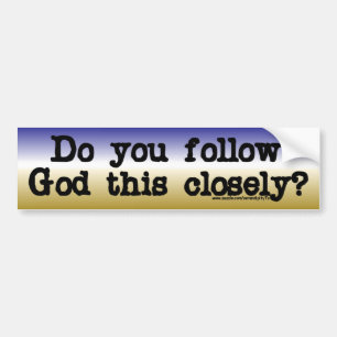 Autocollant De Voiture Follow God