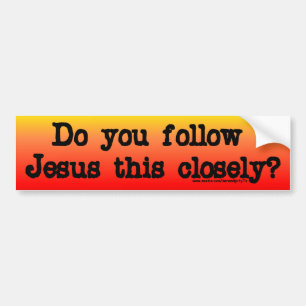 Autocollant De Voiture Follow Jesus
