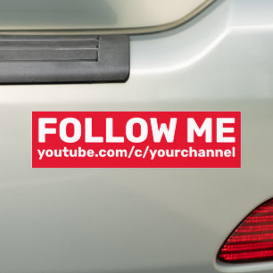 Autocollant De Voiture Follow Me Social Media