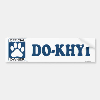 Autocollant De Voiture Font-Khyi le bleu