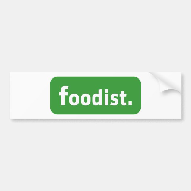 Autocollant De Voiture Foodiste. (Devant)