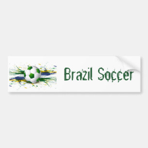 Autocollant De Voiture Football Brésil