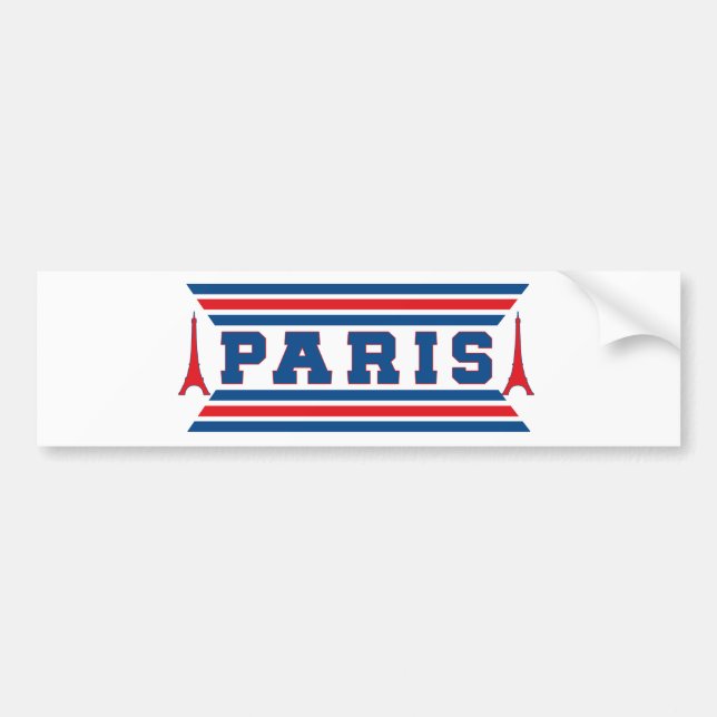 Autocollant De Voiture Football Paris (Devant)