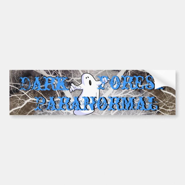 Autocollant De Voiture Forêt foncée paranormale (Devant)