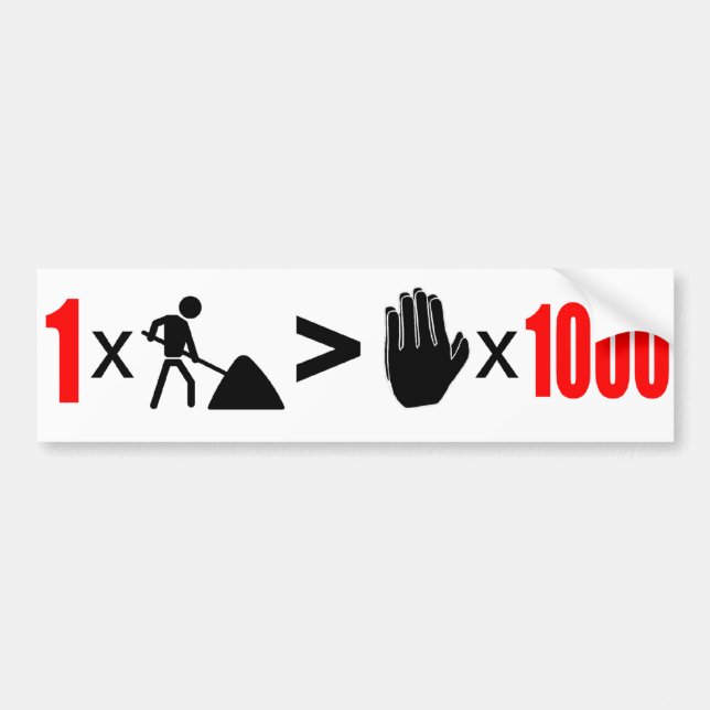 Autocollant De Voiture Formule de travail > de prière - adhésif pour (Devant)