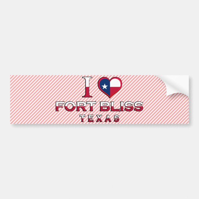 Autocollant De Voiture Fort Bliss, le Texas (Devant)