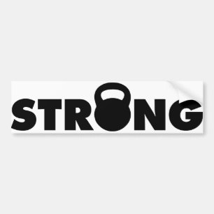 Autocollant De Voiture FORT - Kettlebell entraînement Motivation