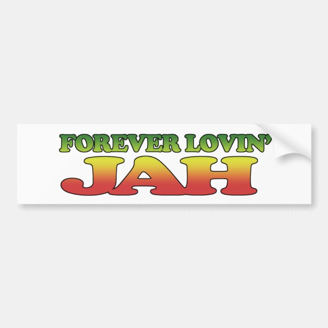 Autocollant De Voiture Forver Lovin Jah (Devant)