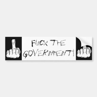 Autocollant De Voiture Foutez le gouvernement !