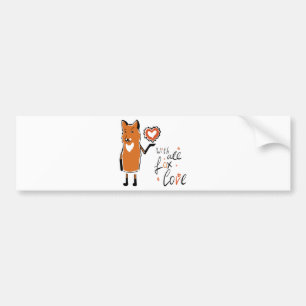 Autocollant De Voiture Foxy Love