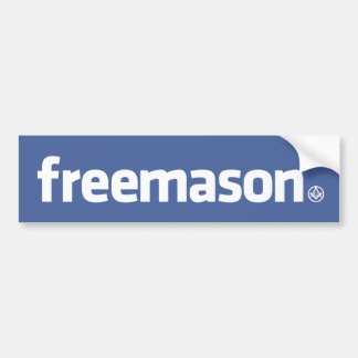 Autocollant De Voiture Franc-maçon, logo de style de Facebook avec petit