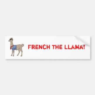 Autocollant De Voiture Français l'adhésif pour pare-chocs de lama