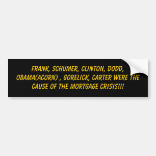 Autocollant De Voiture Frank, Schumer, Clinton, Dodd, Obama (GLAND), G…