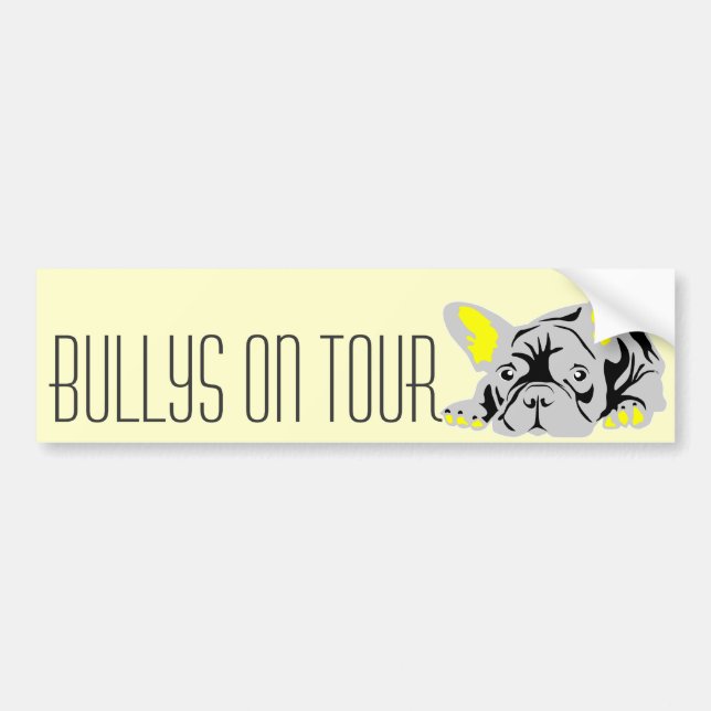 Autocollant De Voiture Französische Bulldogge (Devant)