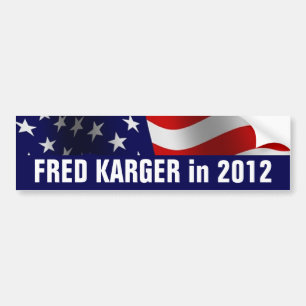 Autocollant De Voiture Fred Karger en 2012