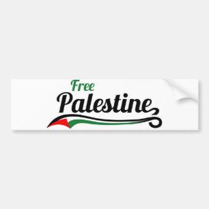 Autocollant De Voiture Free Palestine, Base-ball Style