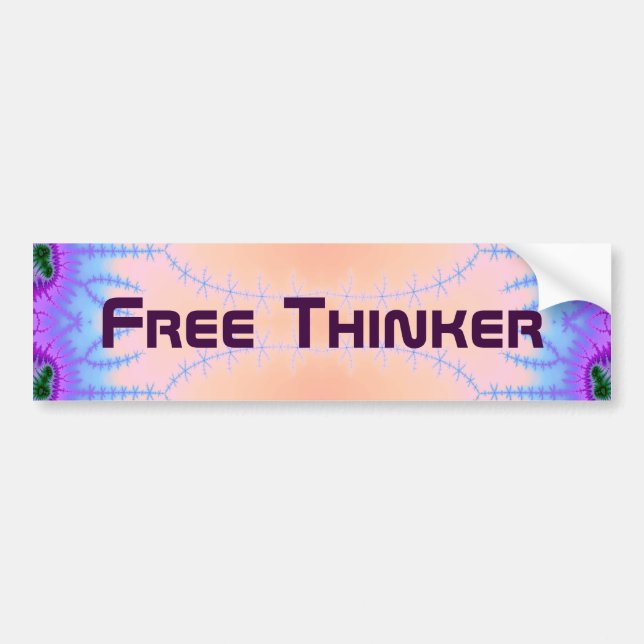 Autocollant De Voiture Free Thinker 9 (Devant)